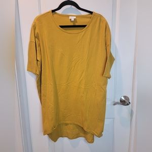 Lularoe Mustard Oversized Tunic Size L